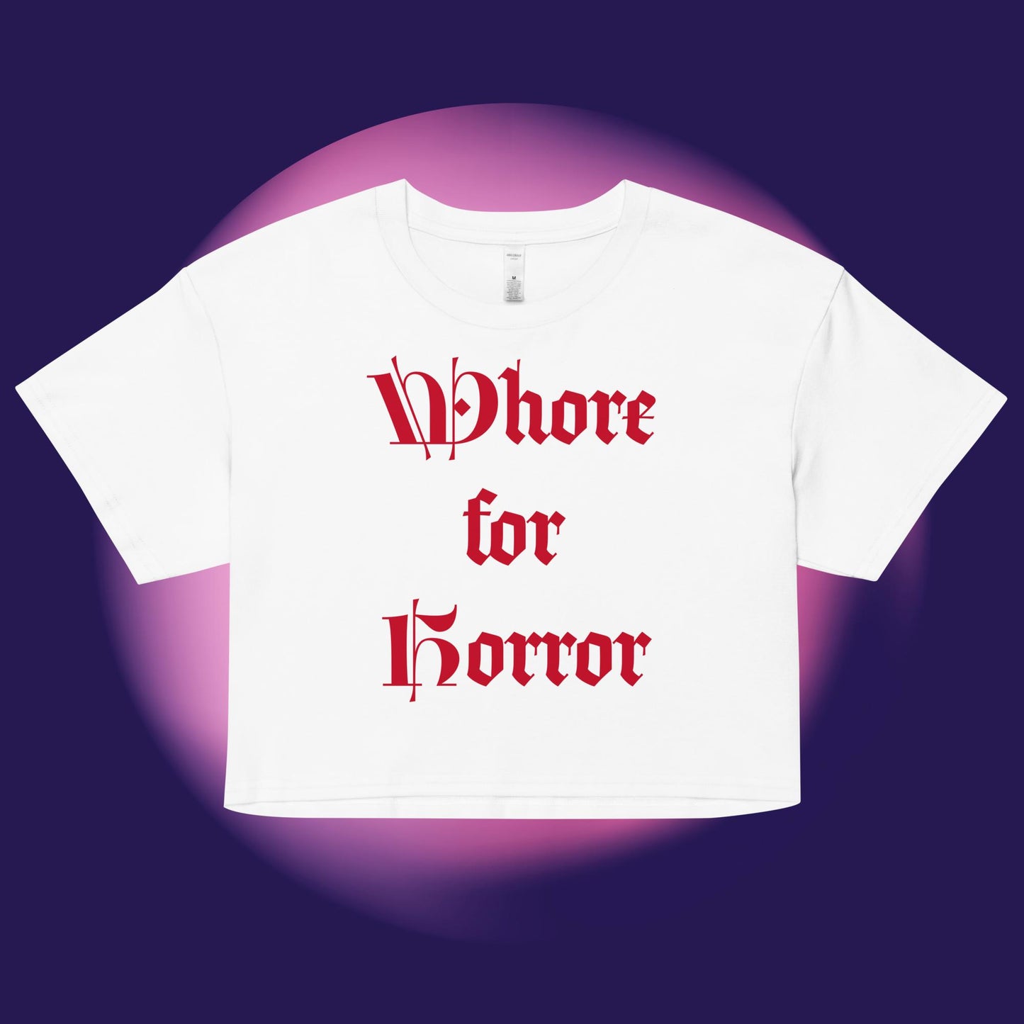 Whore For Horror Crop Top